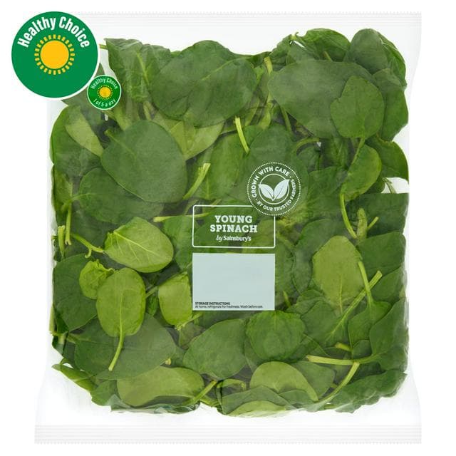 Sainsbury's Young Spinach 260g - gallery image 1