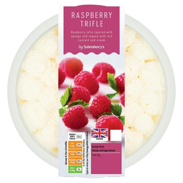 Sainsbury's 600g Raspberry Trifle Dessert - gallery image 1