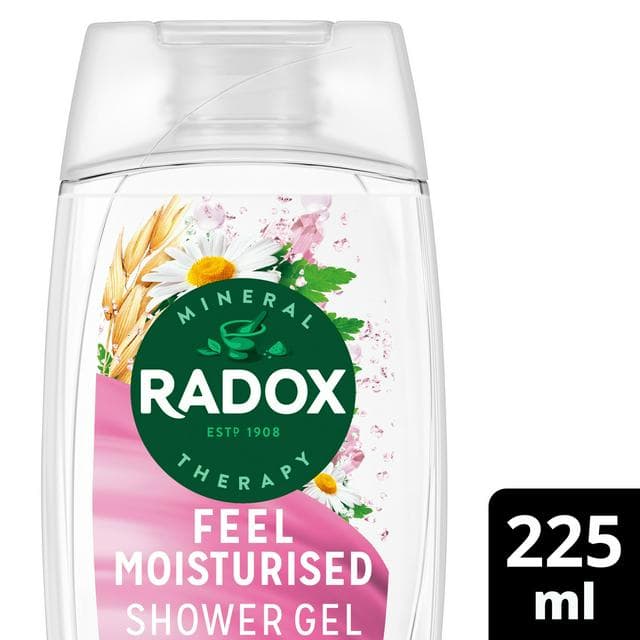 Radox Feel Moisturised Shower Gel Chamomile & Oat Body Wash 225ml - gallery image 1