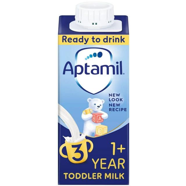 Aptamil 3 Toddler Milk Formula Liquid 1+ Years Ready To Feed 200ml - gallery image 1
