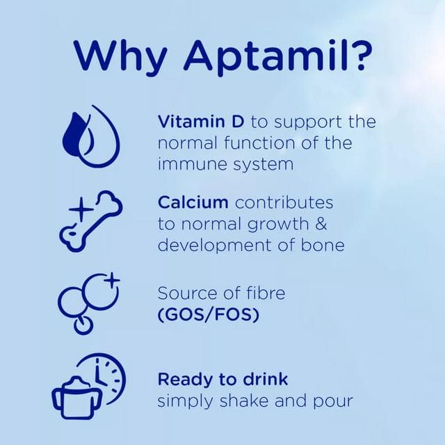 Aptamil 3 Toddler Milk Formula Liquid 1+ Years Ready To Feed 200ml - gallery image 3