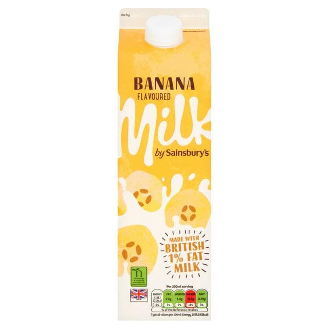Sainsbury's Banana Milkshake 1L - gallery image 1