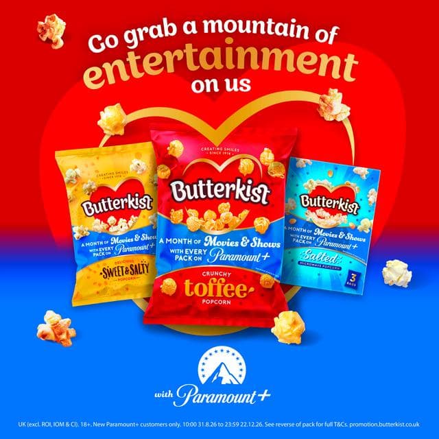 Butterkist Popcorn Sweet Cinema Style 100g - gallery image 2