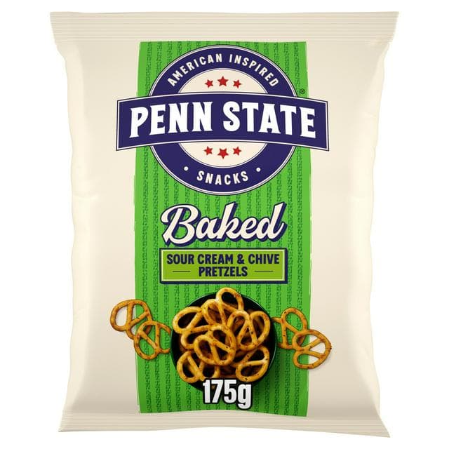 Penn State Sour Cream & Chives Sharing Pretzels 175g - gallery image 1