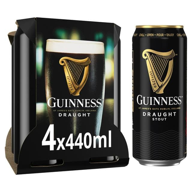Guinness Draught Stout 4x440ml - gallery image 1