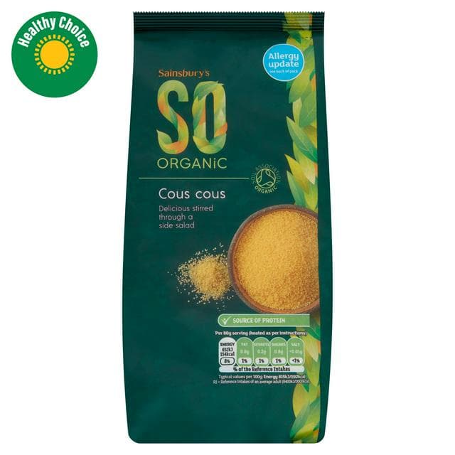 Sainsbury's Cous Cous, SO Organic 500g - gallery image 1