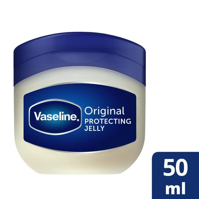 Vaseline Original Petroleum Jelly Moisturiser Locks in Moisture & Heals Dry Skin 50ml - gallery image 1