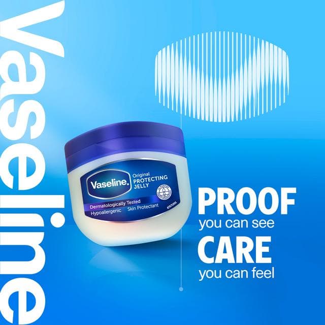 Vaseline Original Petroleum Jelly Moisturiser Locks in Moisture & Heals Dry Skin 50ml - gallery image 4