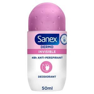 Sanex Derma Care Invisible 48 Hour Antiperspirant Roll On Deodorant 50ml