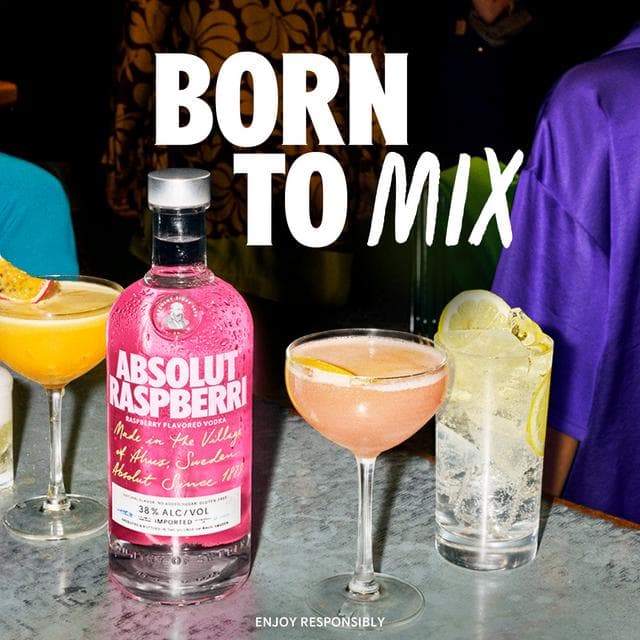 Absolut Raspberry Flavored Vodka 700ml - gallery image 2