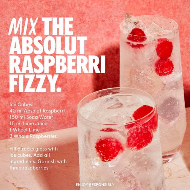 Absolut Raspberry Flavored Vodka 700ml - gallery image 4