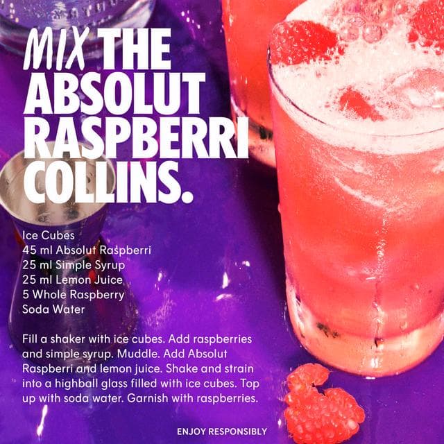 Absolut Raspberry Flavored Vodka 700ml - gallery image 5
