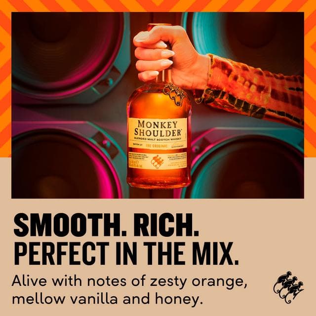 Monkey Shoulder Blended Malt Scotch Whisky 70cl - gallery image 3