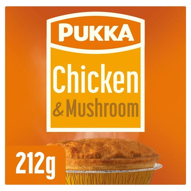 Pukka Pies Chicken & Mushroom Pie 212g - gallery image 1