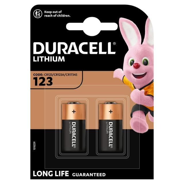Duracell High Power Lithium 123 Batteries 3V (CR123 / CR123A / CR17345), pack of 2 - gallery image 1