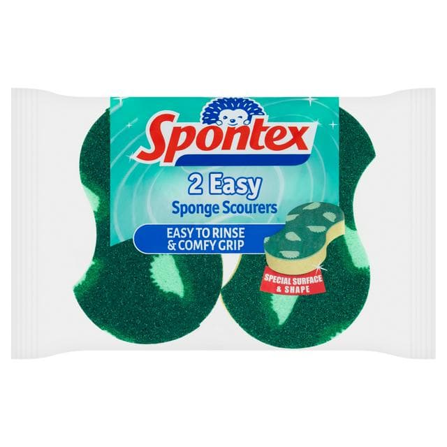 Spontex Easy Sponge Scourers x2 - gallery image 1
