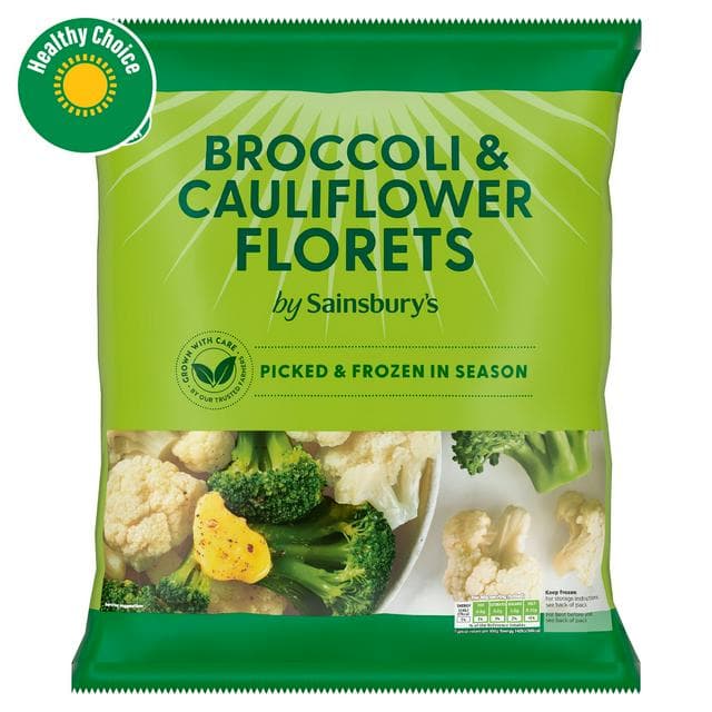Sainsbury's Broccoli & Cauliflower Florets 900g - gallery image 1