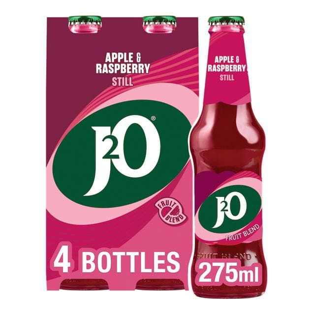 J2O Apple & Raspberry 4x275ml - gallery image 1