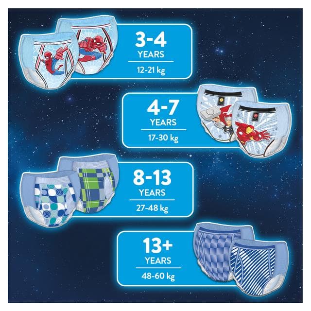 Huggies DryNites Boys Pyjama Pants for Bedwetting Age 4-7 Years 10 Nappy Pants - gallery image 5