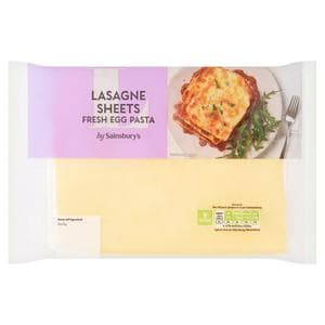 Sainsbury's Fresh Egg Lasagne Sheets 250g