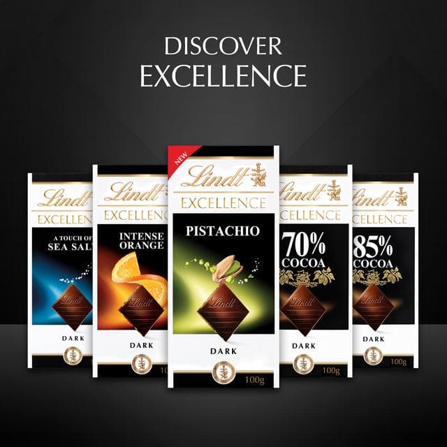 Lindt Excellence Dark Mint Chocolate Bar 100g - gallery image 6