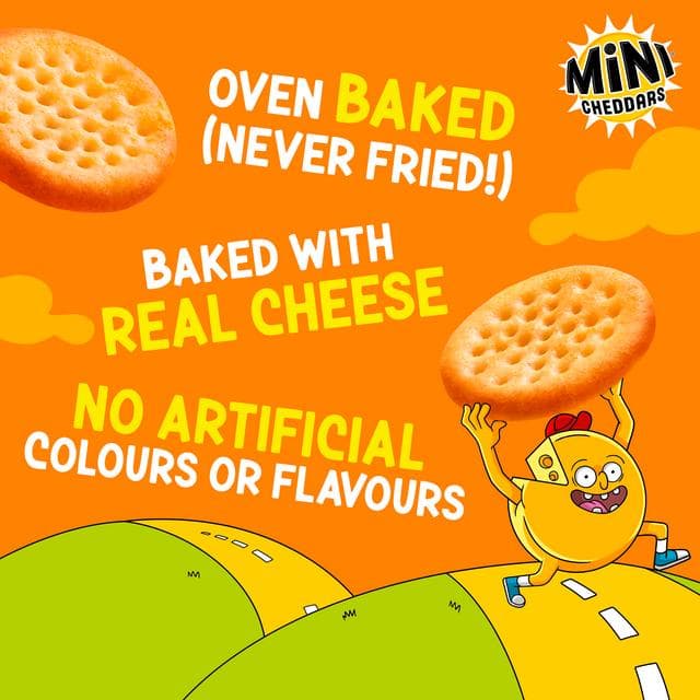Jacob's Mini Cheddars Original Baked Snacks Multipack 12x23g - gallery image 3