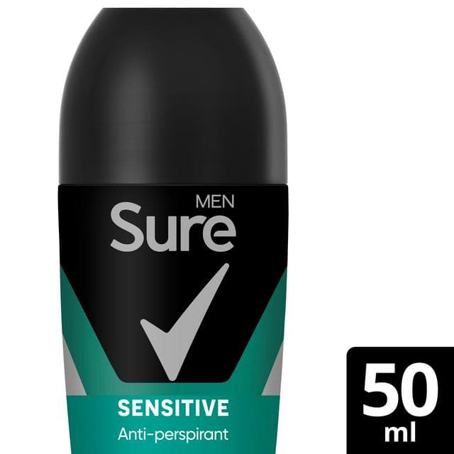 Sure Men 50ml Sensitive 48h Antiperspirant Roll On Deodorant - gallery image 1