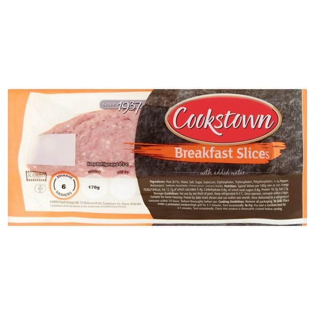 Cookstown Breakfast Bacon Strip 170g - gallery image 1
