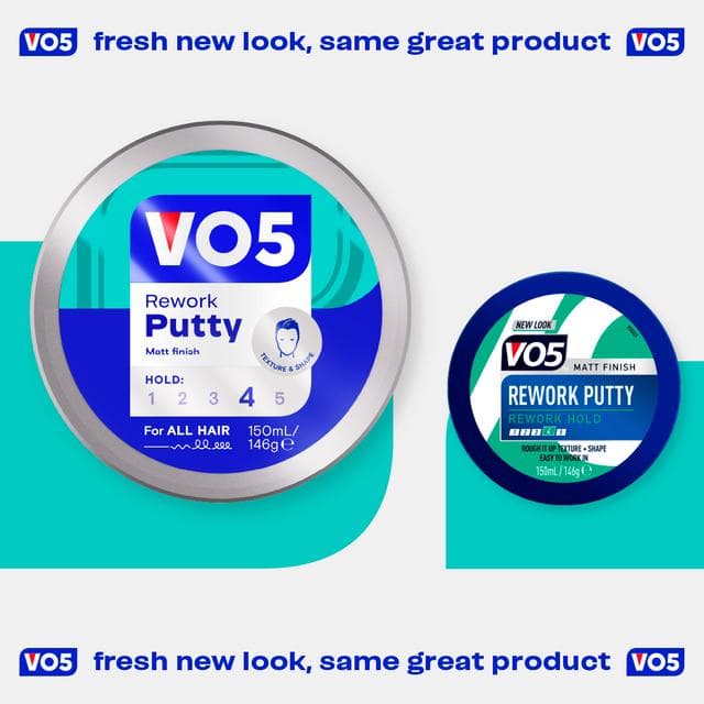 VO5 Rework Hair Putty 150ml - gallery image 5