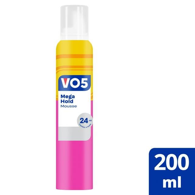 VO5  Mega Hold Hair Mousse 200ml - gallery image 1