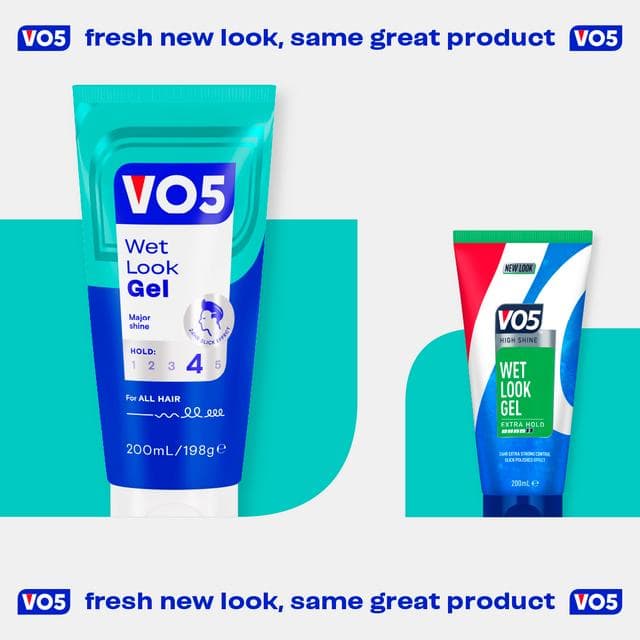 VO5 Wet Look Styling Gel 200ml - gallery image 5