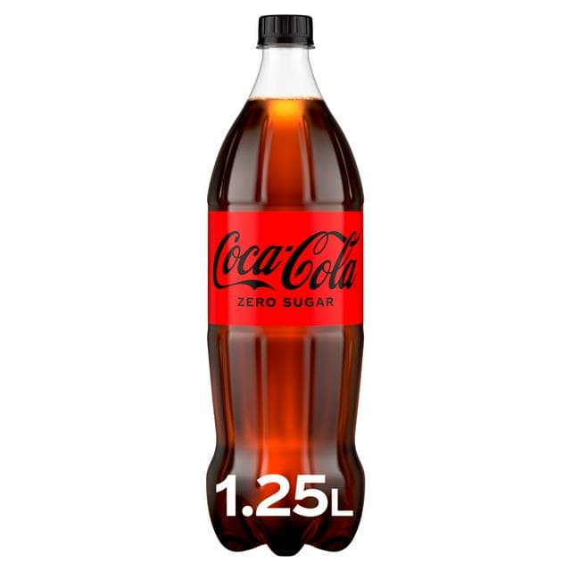 Coca-Cola 1.25L Zero Sugar Bottle - gallery image 1