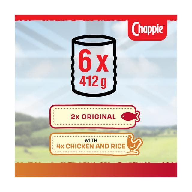 Chappie Adult Wet Dog Food Tins Favourites in Loaf 6x412g - gallery image 6
