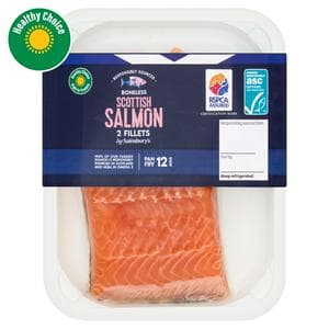 Sainsbury's Skin on ASC Scottish Salmon Fillets x2 240g