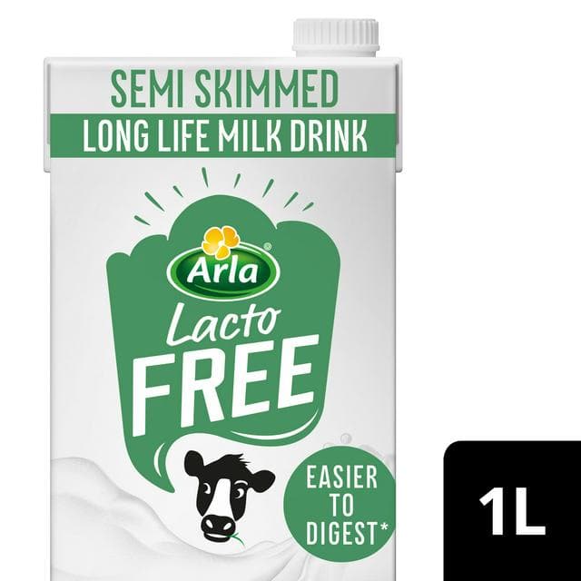 Arla 1L LactoFREE Semi Skimmed Long Life Milk Drink - gallery image 1