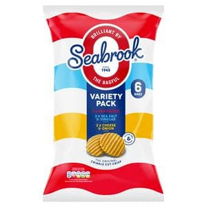 Seabrook Crinkle Cut Crisps Variety 6x25g