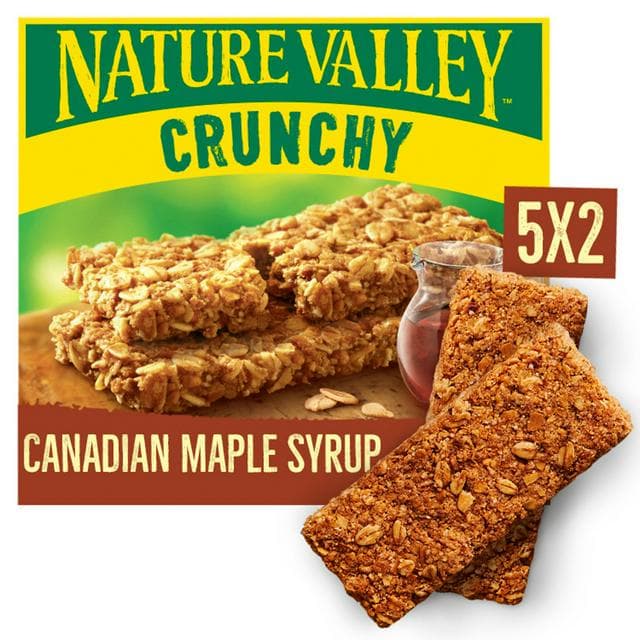 Nature Valley Crunchy Oats & Maple Syrup Cereal Biscuit Snack Bars 5x42g - gallery image 1