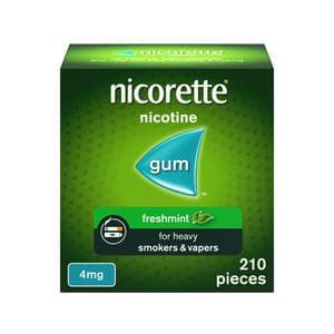 Nicorette Freshmint Chewing Gum - 4mg, x210 Pieces (stop smoking aid)