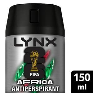 Lynx 150ml Africa 72h Antiperspirant Aerosol Deodorant for Men