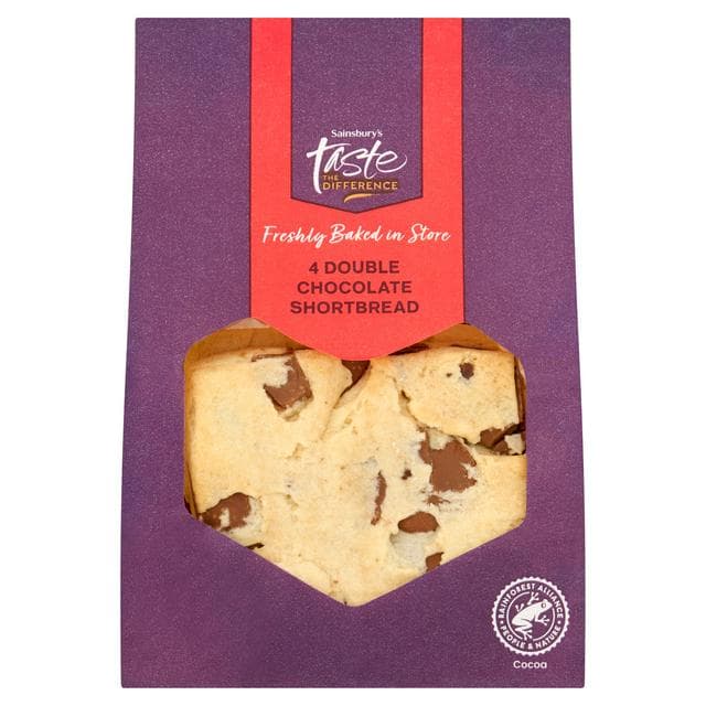 TTD Chunky Belgian Chocolate Shortbread (4pk) - gallery image 1