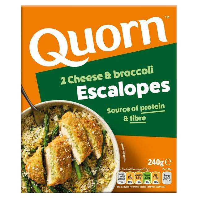 Quorn Vegetarian Cheese & Broccoli Escalope x2 240g - gallery image 1