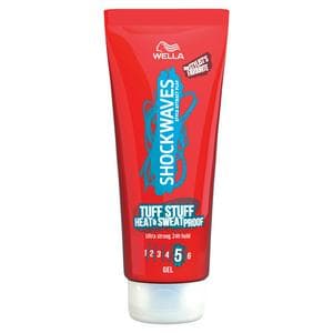 Wella Shockwaves 200ml Tuff Stuff Heat & Sweatproof Ultra Strong Gel