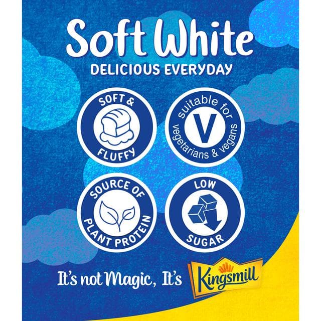 Kingsmill Soft White Bread Thick 800g - gallery image 2