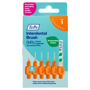 Tepe Interdental Toothbrush Orange 0.45mm x6