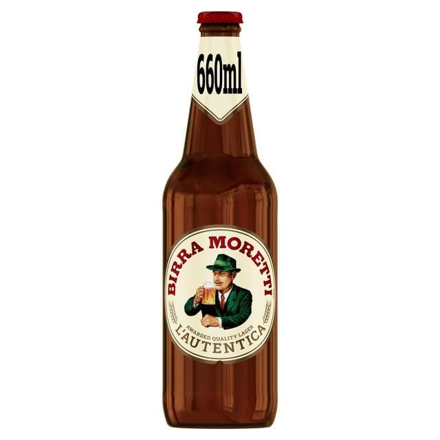 Birra Moretti Lager Beer Bottle 660ml - gallery image 1