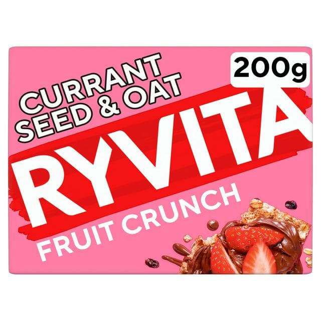 Ryvita Crispbread Fruit Crunch Currant Seed & Oat Crackers 200g - gallery image 1
