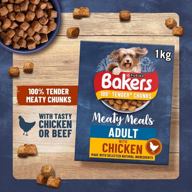 Bakers Meaty Meals Adult Dry Dog Food Chicken 2.7kg - gallery image 4