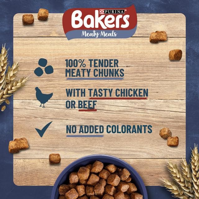 Bakers Meaty Meals Adult Dry Dog Food Chicken 2.7kg - gallery image 5