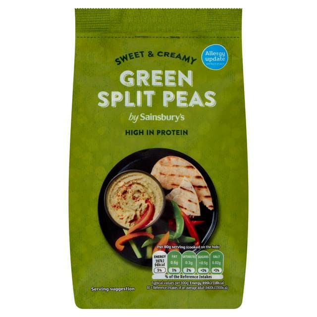 Sainsbury's Split Green Peas 500g - gallery image 1
