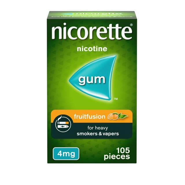 Nicorette Fruitfusion Gum Pieces Quit Smoking Aid x105 4mg - gallery image 1